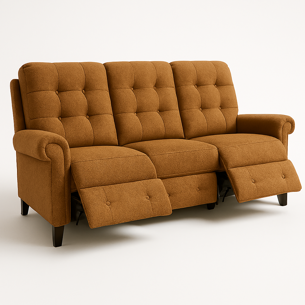 Bentley Fabric 3 Seater Recliner