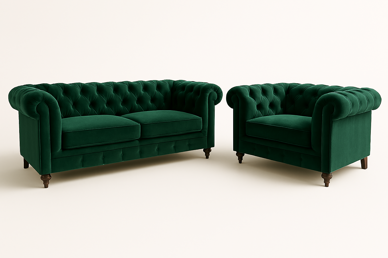 Pavle Chesterfield Fabric 3+2 Sofa